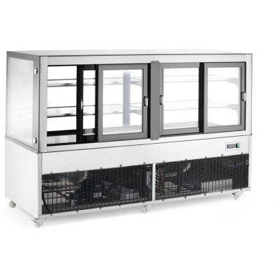 Vitrína se 2 policemi, Arktic, 230V/500W, 677x1824x(H)1230mm