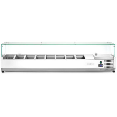 Chladicí zásobník GN 1/4, Arktic, 8x GN 1/4, GN 1/4, 36L, 230V/180W, 335x1805x(H)460mm