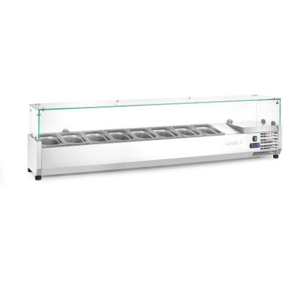 Chladicí zásobník GN 1/4, Arktic, 8x GN 1/4, GN 1/4, 36L, 230V/180W, 335x1805x(H)460mm