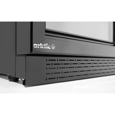 Barová chladnička s trojitými posuvnými dveřmi, Arktic, 254L, Černá, 230V/160W, 520x1350x(H)870mm