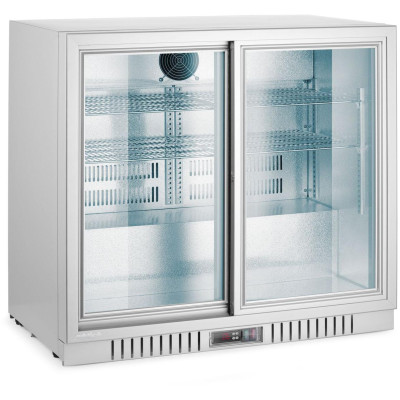 Barová chladnička se dvěma posuvnými dveřmi, Arktic, 150L, Stříbrná, 230V/175W, 900x520x(H)840mm