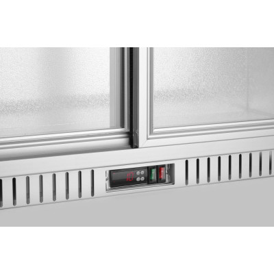 Barová chladnička se dvěma posuvnými dveřmi, Arktic, 150L, Stříbrná, 230V/175W, 900x520x(H)840mm