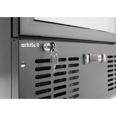 Jednokřídlá chladnička , Arktic, 243L, Černá, 230V/195W, 530x600x(H)1820mm