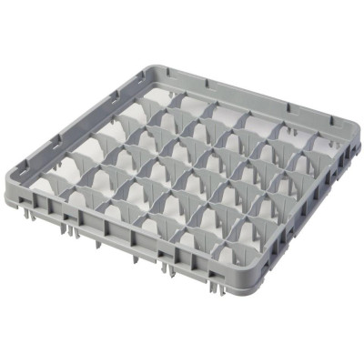 Nástavec koše full drop 500x500 mm šedý, model E1, Cambro, počet přihrádek: 36 (6x6), rozměr přihrádky: 73x73 mm, Světle šedá, 4