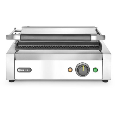 Kontaktní gril Panini, HENDI, Stříbrná, 220-240V/2200W, 430x375x(H)216mm