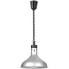 Výškově nastavitelná ohřívací lampa, zvonovitý tvar, HENDI, Stříbrná, 230V/250W, ⌀295x(H)207mm