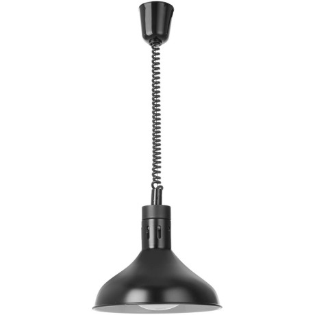 Výškově nastavitelná ohřívací lampa, zvonovitý tvar, HENDI, Černá, 230V/250W, ⌀295x(H)207mm
