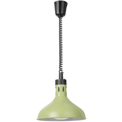 Výškově nastavitelná ohřívací lampa, zvonovitý tvar, HENDI, Zelená, 230V/250W, ⌀295x(H)207mm
