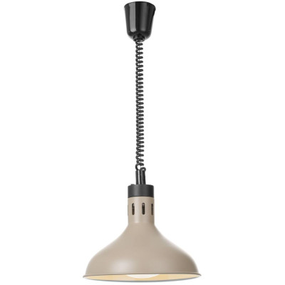 Výškově nastavitelná ohřívací lampa, zvonovitý tvar, HENDI, Béžová, 230V/250W, ⌀295x(H)207mm