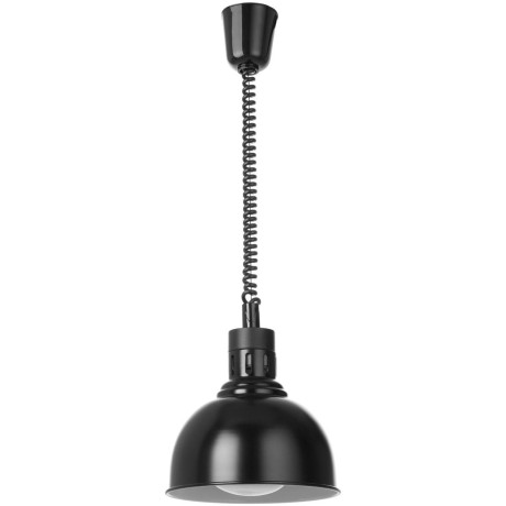 Výškově nastavitelná ohřívací lampa, kupolová, HENDI, Černá, 230V/250W, ⌀250x(H)207mm