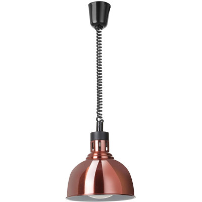 Výškově nastavitelná ohřívací lampa, kupolová, HENDI, Měděná, 230V/250W, ⌀250x(H)207mm