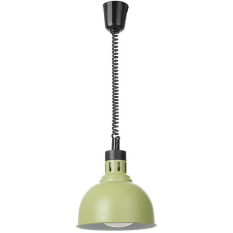 Výškově nastavitelná ohřívací lampa, kupolová, HENDI, Zelená, 230V/250W, ⌀250x(H)207mm