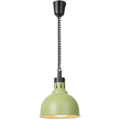 Výškově nastavitelná ohřívací lampa, kupolová, HENDI, Zelená, 230V/250W, ⌀250x(H)207mm