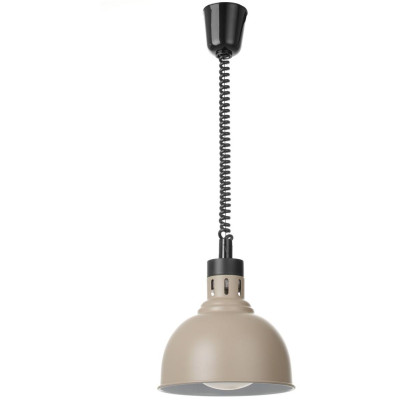 Výškově nastavitelná ohřívací lampa, kupolová, HENDI, Béžová, 230V/250W, ⌀250x(H)207mm