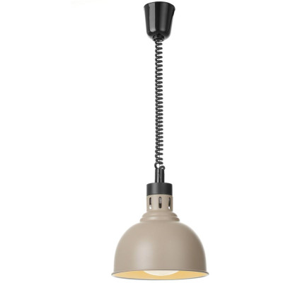 Výškově nastavitelná ohřívací lampa, kupolová, HENDI, Béžová, 230V/250W, ⌀250x(H)207mm