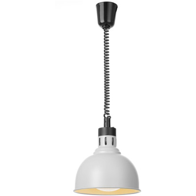 Výškově nastavitelná ohřívací lampa, kupolová, HENDI, Bílá, 230V/250W, ⌀250x(H)207mm