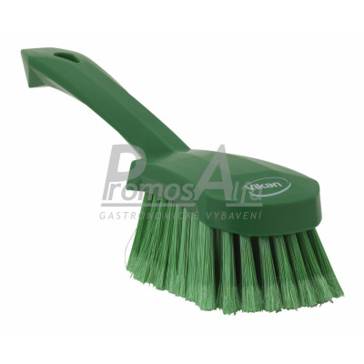 Kartáč mycí ruční krátká rukojet 270mm M/zelený 41942