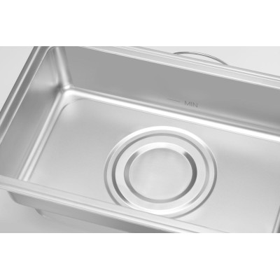 Elektrický ohřívač pokrmů Pollina, HENDI, Profi Line, 9L, Stříbrná, 230V/900W, 587x440x(H)273mm