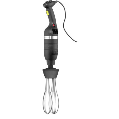 Sada: Tyčový mixér 350 s regulací rychlosti + šlehací metla + nástěnný stojan, HENDI, Kitchen Line, Černá, 230V/350W, 110x324x(H