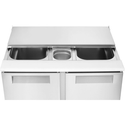 Saladety chladící stoly s odklápěcím víkem, Arktic, 146L, 230V/145W, 700x900x(H)860mm
