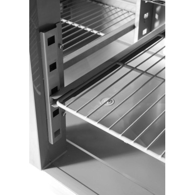 Dvoudveřový chladicí stůl s nástavcem, Arktic, 146L, 230V/143W, 700x900x(H)990mm