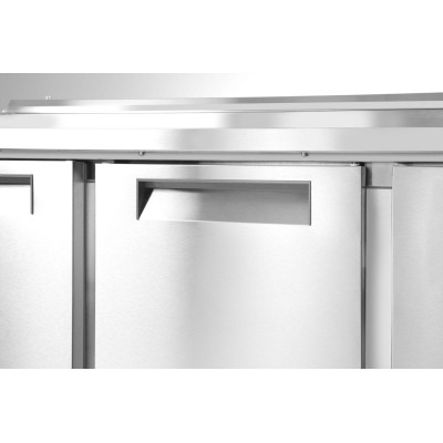 Třídveřový chladicí stůl s nástavcem, Arktic, 219L, 230V/152W, 700x1365x(H)990mm