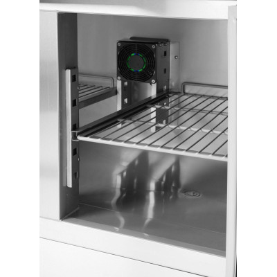 Třídveřový chladicí stůl s nástavcem, Arktic, 219L, 230V/152W, 700x1365x(H)990mm
