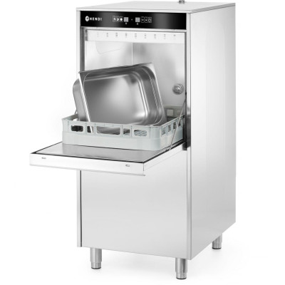 Myčka nádobí na hrnce a tácy 50x60 - elektronicky řízená, s dávkovačem mycího prostředku a vypouštěcím čerpadlem, HENDI, Kitchen