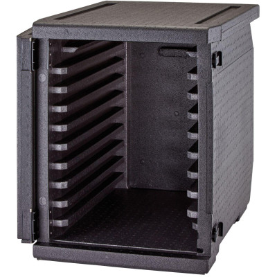 Termoizolační box Cam GoBox s předním plněním pro nádoby 600x400 mm, s 9 vestavěnými drážkami, Cambro, 126 l, s 9 drážkami, 126L