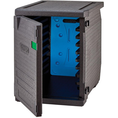 Termoizolační box Cam GoBox s předním plněním pro nádoby 600x400 mm, s 9 vestavěnými drážkami, Cambro, 126 l, s 9 drážkami, 126L