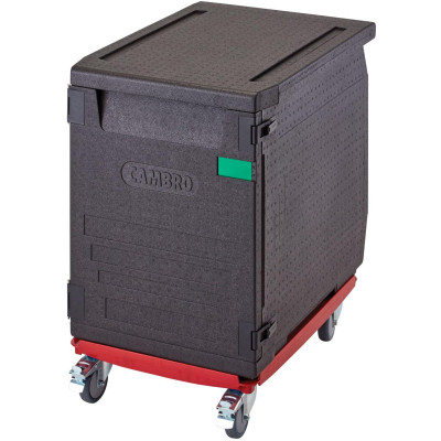 Termoizolační box Cam GoBox s předním plněním pro nádoby 600x400 mm, s 9 vestavěnými drážkami, Cambro, 126 l, s 9 drážkami, 126L