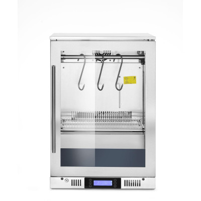 Skříň pro suché zrání masa, pod pracovní plochu., Arktic, 138L, Stříbrná, 230V/350W, 545x600x(H)900mm