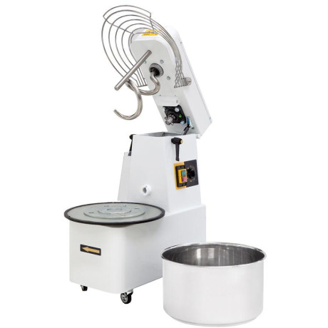 Spirálový mixér s odnímatelnou dvourychlostní mísou, 22 l, Prismafood, 56 kg/h, 22L, 400V/1100W, 390x670x(H)735mm