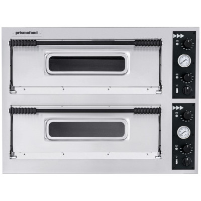 Pec na pizzu BASIC SLIM, Prismafood, 2 komory, 400V/12000W, 1305x600x(H)745mm