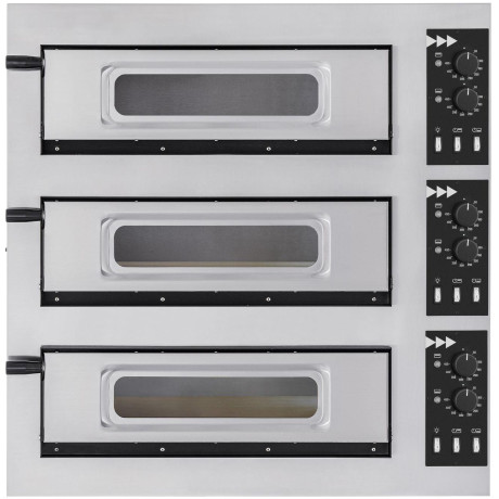 Pec na pizzu 3-stupňová basic 3/50 glass and light, Prismafood, 400V/1200W, 915x690x(H)900mm