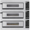 Pec na pizzu 3-stupňová basic 3/50 glass and light, Prismafood, 400V/1200W, 915x690x(H)900mm