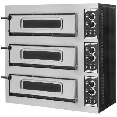 Pec na pizzu 3-stupňová basic 3/50 glass and light, Prismafood, 400V/1200W, 915x690x(H)900mm