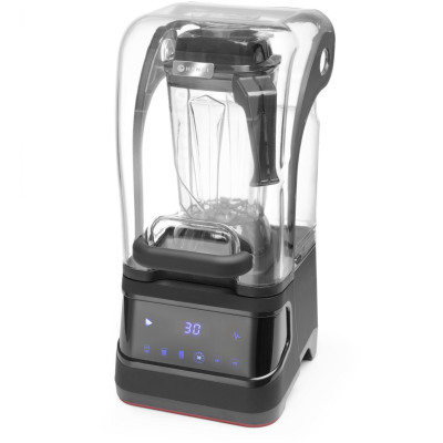 Digitální barový mixér se zvukovým omezením , HENDI, 2,5L, Černá, 230V/1680W, 250x300x(H)546mm