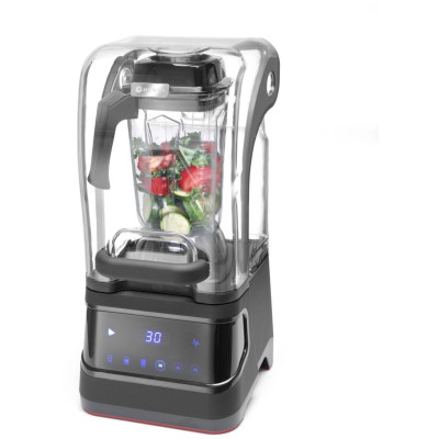 Digitální barový mixér se zvukovým omezením , HENDI, 2,5L, Černá, 230V/1680W, 250x300x(H)546mm