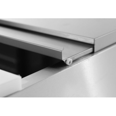 Dvoudveřový chlazený salátový stůl s odklápěcím víkem, Arktic, 169L, 230V/310W, 700x915x(H)875mm