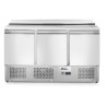 Třídveřový chlazený salátový stůl s odklápěcím víkem, Arktic, 253L, 230V/310W, 700x1380x(H)868mm