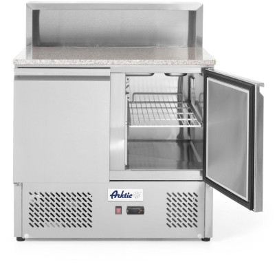 Dvoudveřový chlazený stůl s nástavcem a žulovou pracovní deskou, Arktic, 169L, 230V/310W, 700x900x(H)1082mm