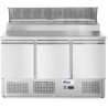 Třídveřový chladicí stůl s prodloužením, Arktic, 253L, 230V/310W, 700x1380x(H)1105mm