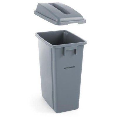Obdélná nádoba na odpadky 60 l, AmerBox, 60L, Světle šedá, 455x315x(H)580mm