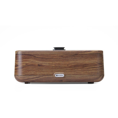 Chafing dish UNIQ, HENDI, designed by Robert Bronwasser, GN 1/1, Dřevo, 230V/700W, 607x402x(H)245mm