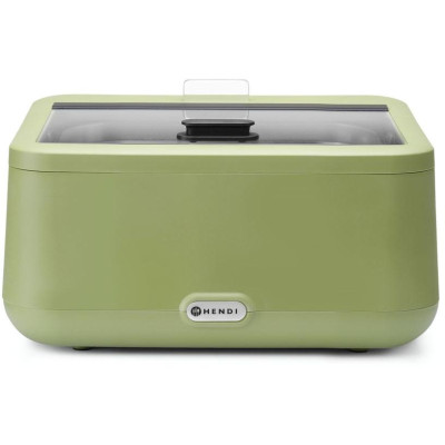 Chafing dish UNIQ, HENDI, designed by Robert Bronwasser, GN 2/3, Zelená, 230V/500W, 433x403x(H)248mm