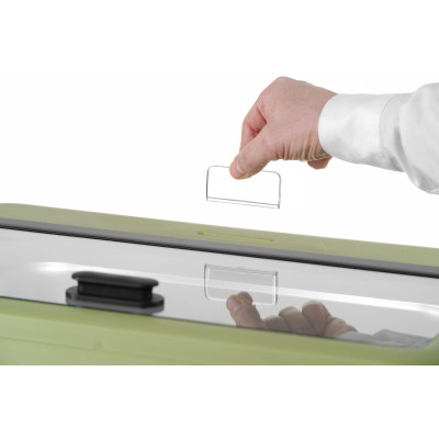 Chafing dish UNIQ, HENDI, designed by Robert Bronwasser, GN 2/3, Zelená, 230V/500W, 433x403x(H)248mm