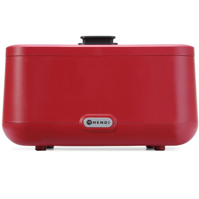 Chafing dish UNIQ, HENDI, designed by Robert Bronwasser, GN 2/3, Červená, 230V/500W, 433x403x(H)248mm