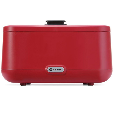 Chafing dish UNIQ, HENDI, designed by Robert Bronwasser, GN 2/3, Červená, 230V/500W, 433x403x(H)248mm