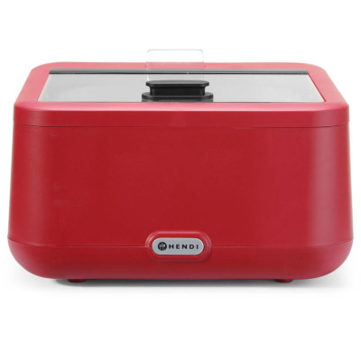 Chafing dish UNIQ, HENDI, designed by Robert Bronwasser, GN 2/3, Červená, 230V/500W, 433x403x(H)248mm